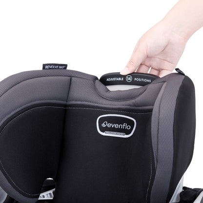 New Revolve360 Extend Rotational All-in-One Convertible Car Seat with Quick Clean Cover