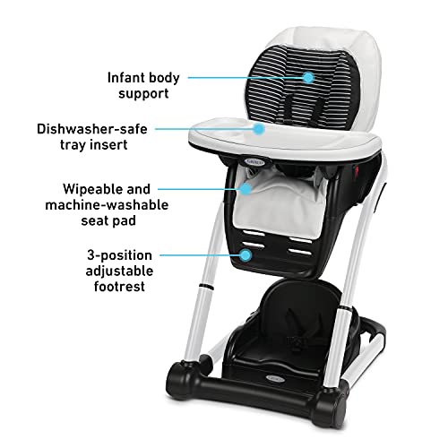 Graco Blossom 6 in 1 Convertible High Chair (Studio) - Kidsy