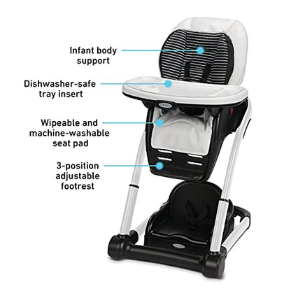 Graco Blossom 6 in 1 Convertible High Chair (Studio) - Kidsy