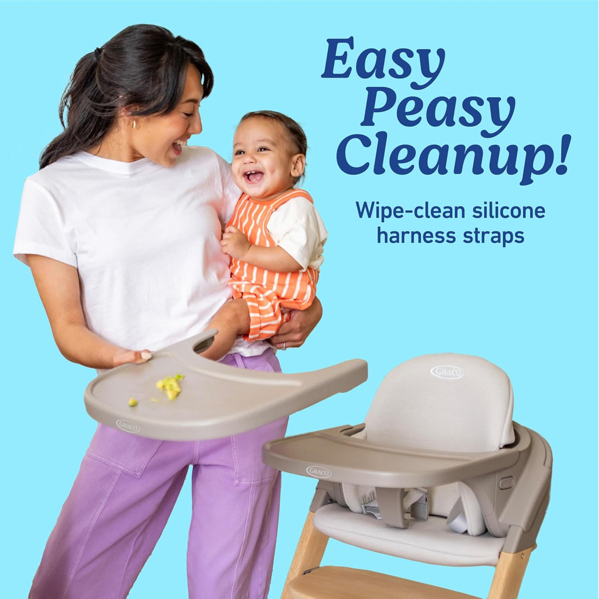 Graco Close2Baby 3-in-1 Highchair (Rue) - Kidsy