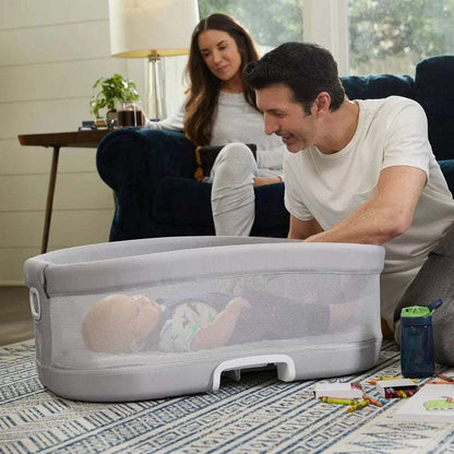 Graco Dream More Deluxe Bedside Bassinet with Calming Motion (Skyler) - Kidsy