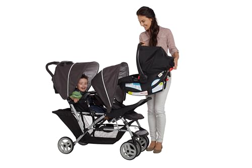 Graco DuoGlider Lightweight Double Stroller (Glacier) - Kidsy