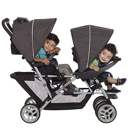 Graco DuoGlider Lightweight Double Stroller (Glacier) - Kidsy