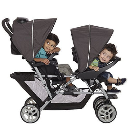 Graco DuoGlider Lightweight Double Stroller (Glacier) - Kidsy