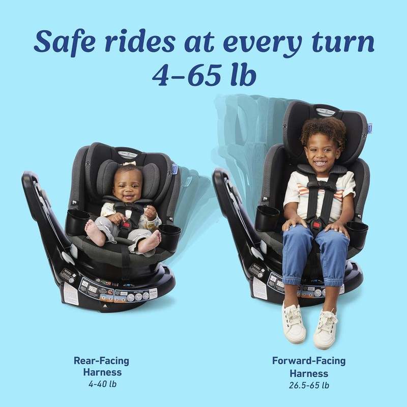 Graco EasyTurn 360 2 - in - 1 Convertible Car Seat (Solae) - Kidsy