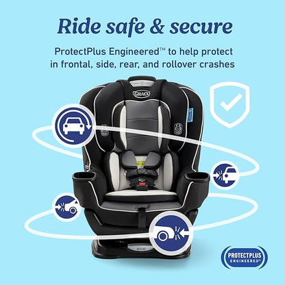 Graco Extend2Fit 2 - in - 1 Convertible Car Seat (Gotham) - Kidsy