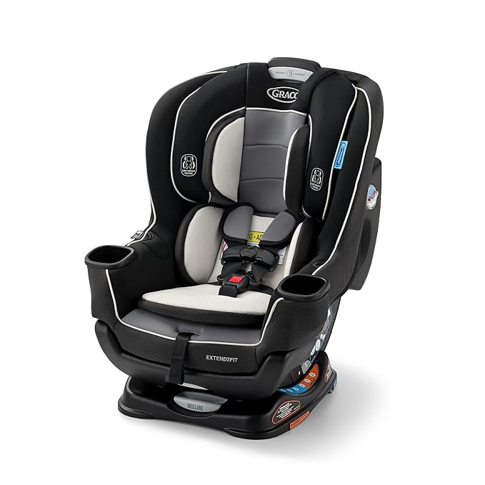 Graco Extend2Fit 2-in-1 Convertible Car Seat (Gotham 2.0)