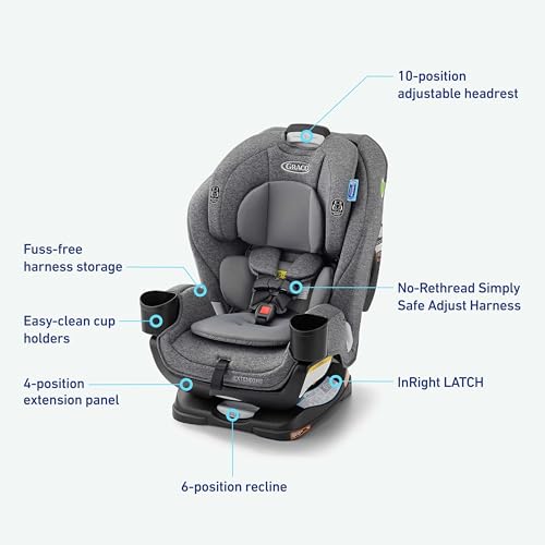 Graco Extend2Fit 3 - in - 1 Convertible Car Seat (Cullen) - Kidsy