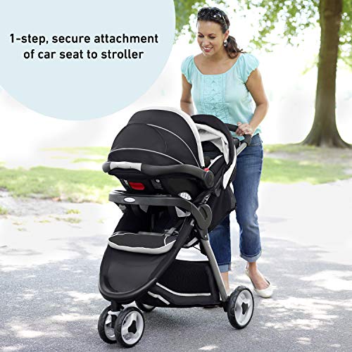 Graco FastAction Fold Sport Travel System with SnugRide 35 Infant Car Seat (Gotham) - Kidsy