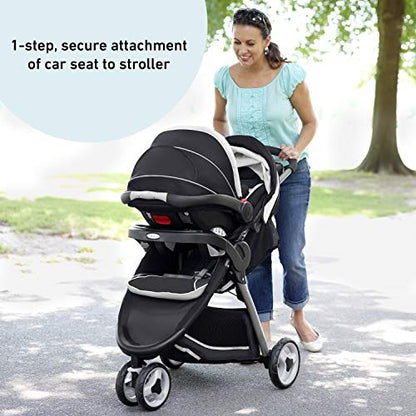 Graco FastAction Fold Sport Travel System with SnugRide 35 Infant Car Seat (Gotham) - Kidsy