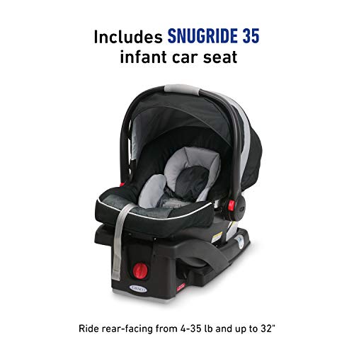 Graco FastAction Fold Sport Travel System with SnugRide 35 Infant Car Seat (Gotham) - Kidsy