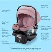 Graco Gomax Baseless Infant Car Seat (Orchid Haze) - Kidsy