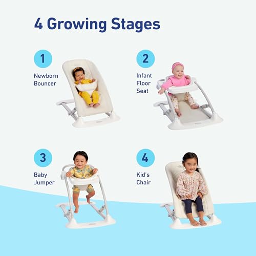 Graco Jumpstart 4 - in - 1 Adjustable Infant Activity Bouncer & Jumper (Geo Pop) - Kidsy