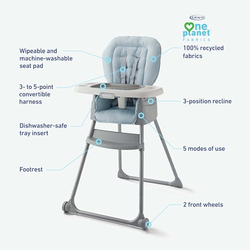Graco Made2Grow 5 - in - 1 Highchair (Hudson) - Kidsy