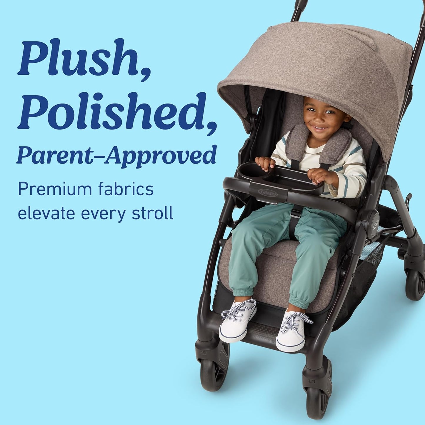 Graco Merge Stroller - Swivel Wheel Baby Stroller (Sable) - Kidsy