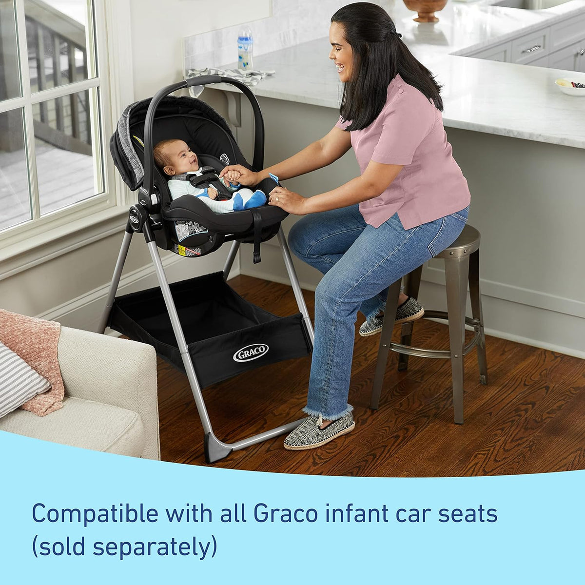Graco Modes Carry Cot Stand (Black) - Kidsy