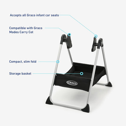 Graco Modes Carry Cot Stand (Black) - Kidsy