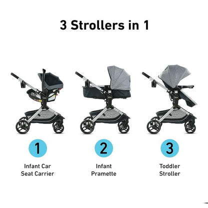 Graco Modes Nest DLX 3 - in - 1 Travel System (Raven) - Kidsy
