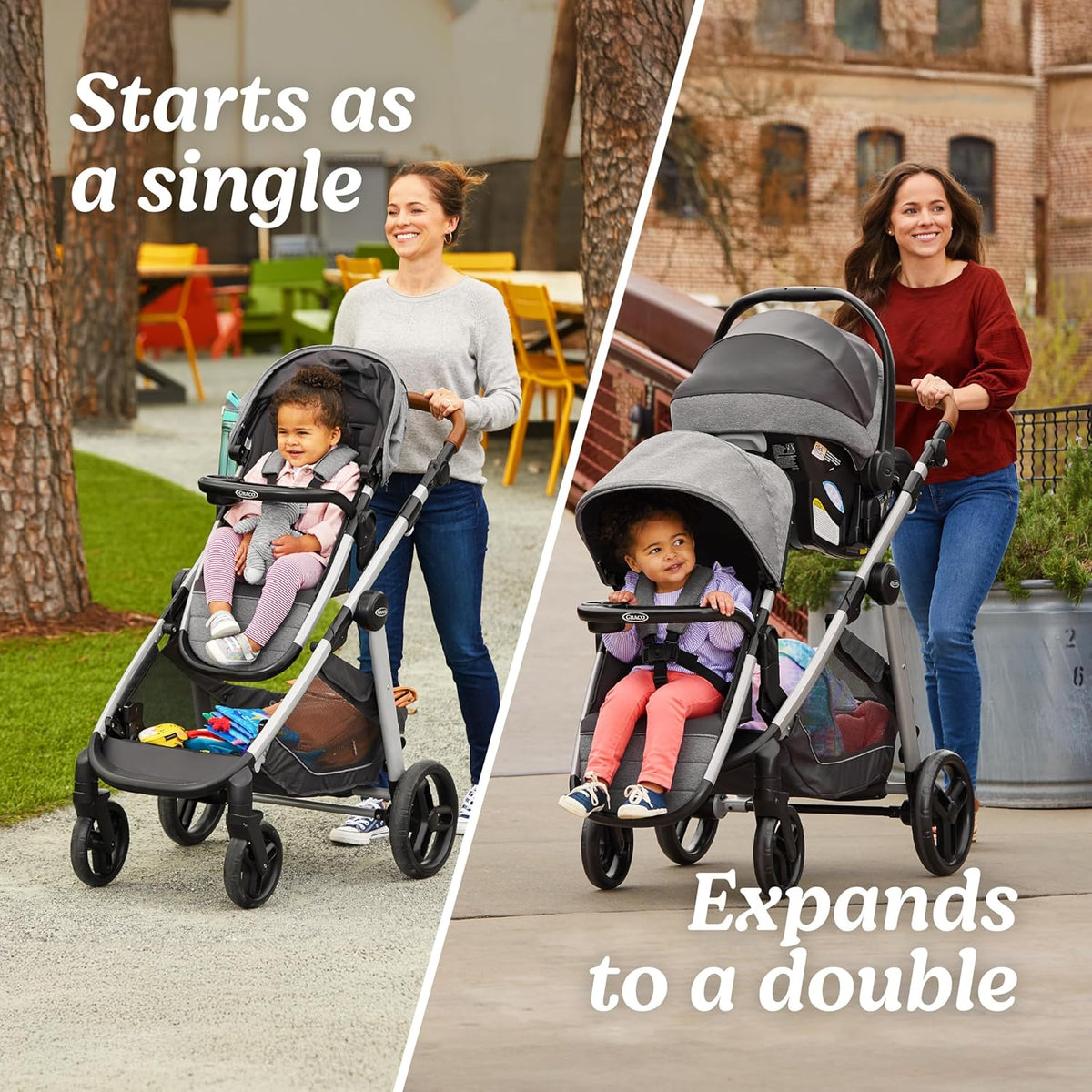 Graco Modes Nest2Grow 4 - in - 1 Stroller (Maison) - Kidsy
