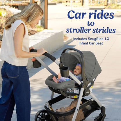 Graco Modes Pramette Travel System with SnugRide LX Infant Car Seat (Lilac Mod) - Kidsy