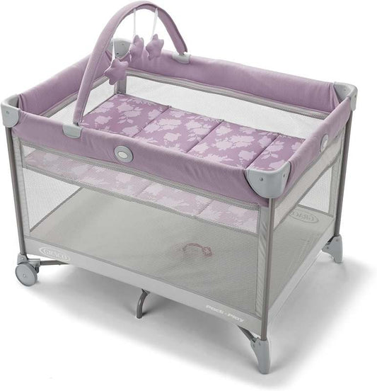 Graco On The Go Zip Pack ‘n Play Playard (Lilac Mod) - Kidsy