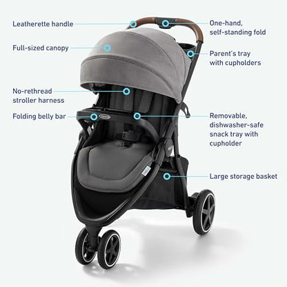 Graco Outpace LX All - Terrain Travel System with SnugRide 30 Lite Infant Car Seat (Briggs) - Kidsy