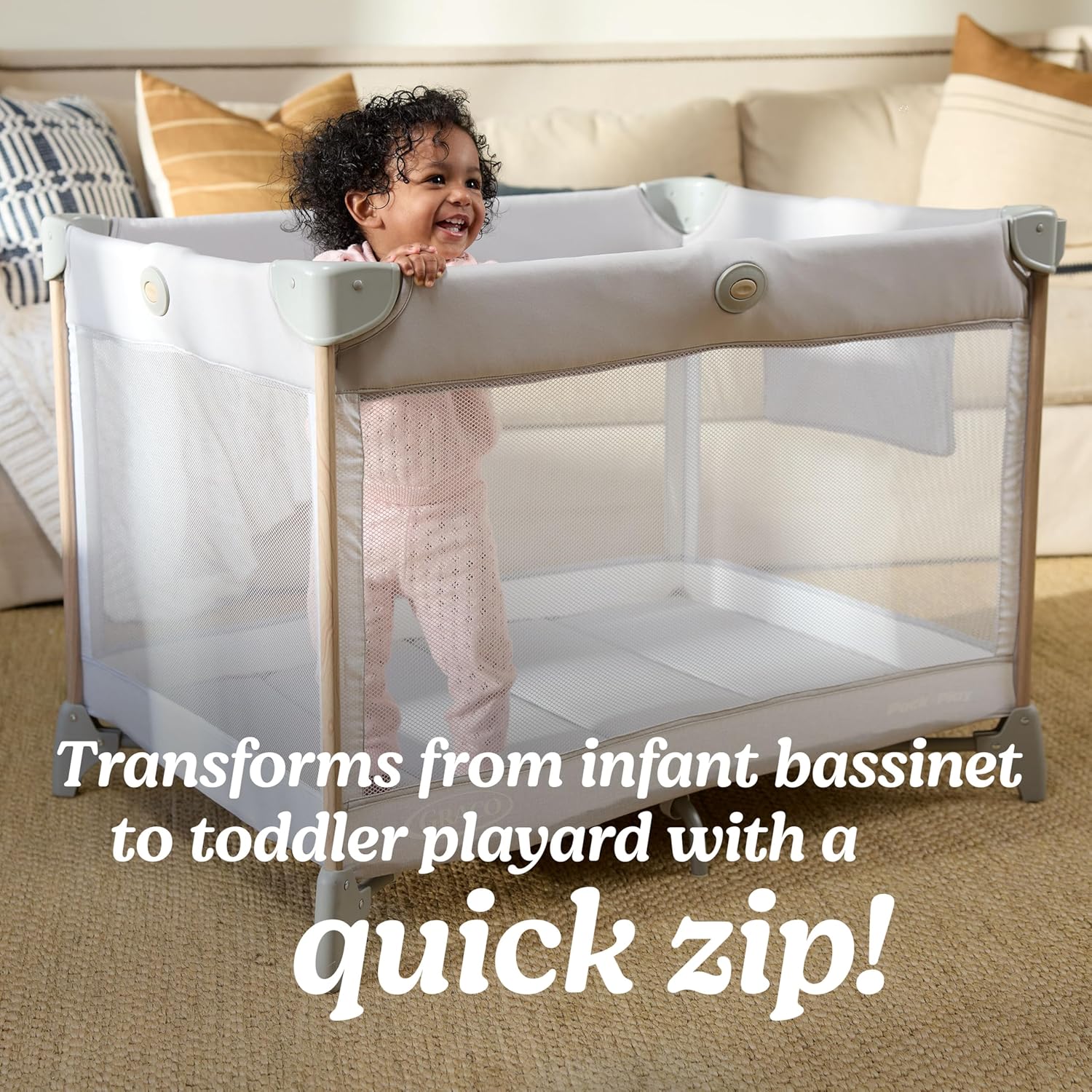 Graco Pack n’ Play CareSuite Playard (Sky) - Kidsy