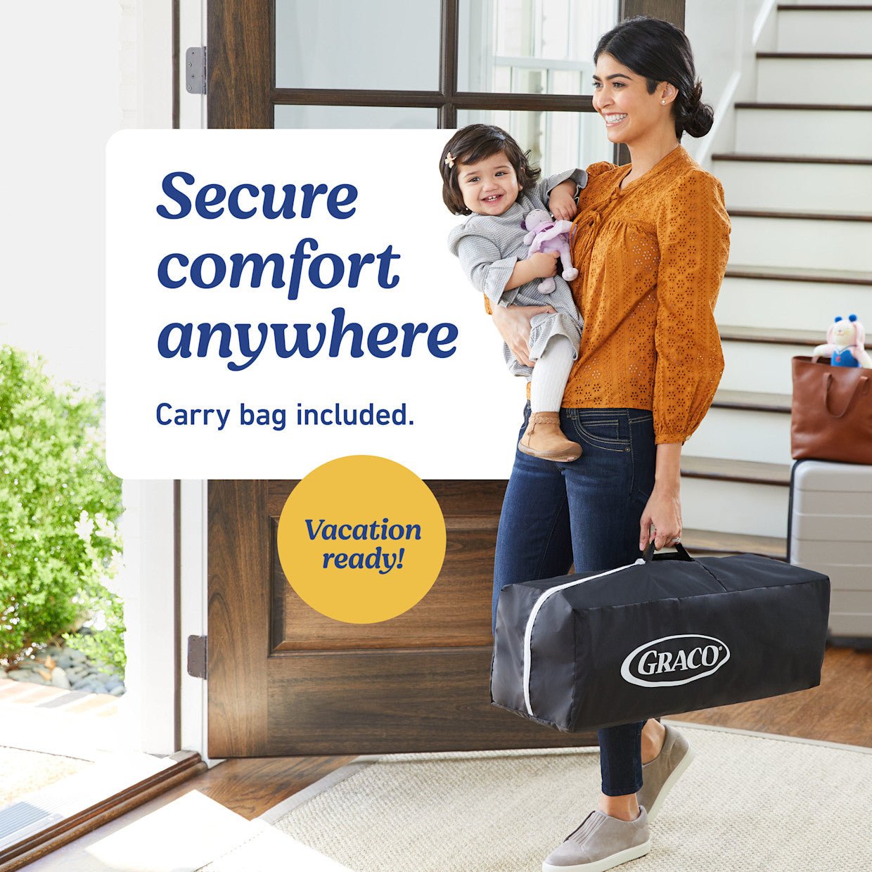 Graco Pack N' Play Close2Baby Seat Lux Playard (Soft Almond) - Kidsy