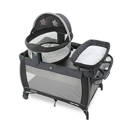 Graco Pack n Play Dome LX Playard with Baby Bassinet (Redmond) - Kidsy
