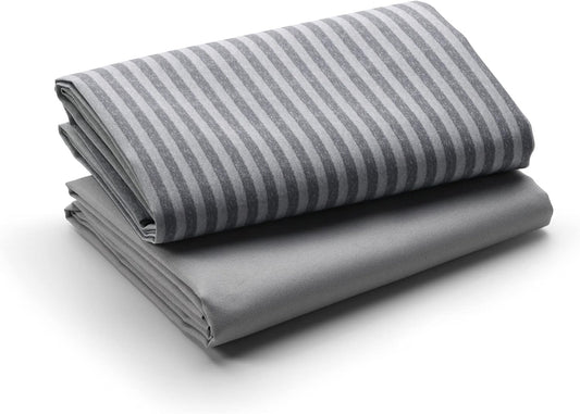 Graco Pack ‘n Play Playard Fitted Sheets (Stripes and Grey) - Kidsy