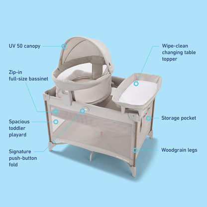 Graco Pack 'n Play Travel Dome Lux Playard (Linden) - Kidsy
