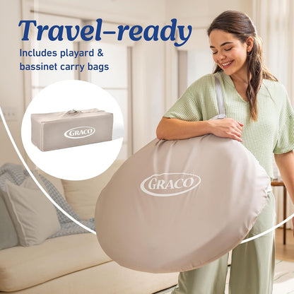 Graco Pack 'n Play Travel Dome Lux Playard (Linden) - Kidsy