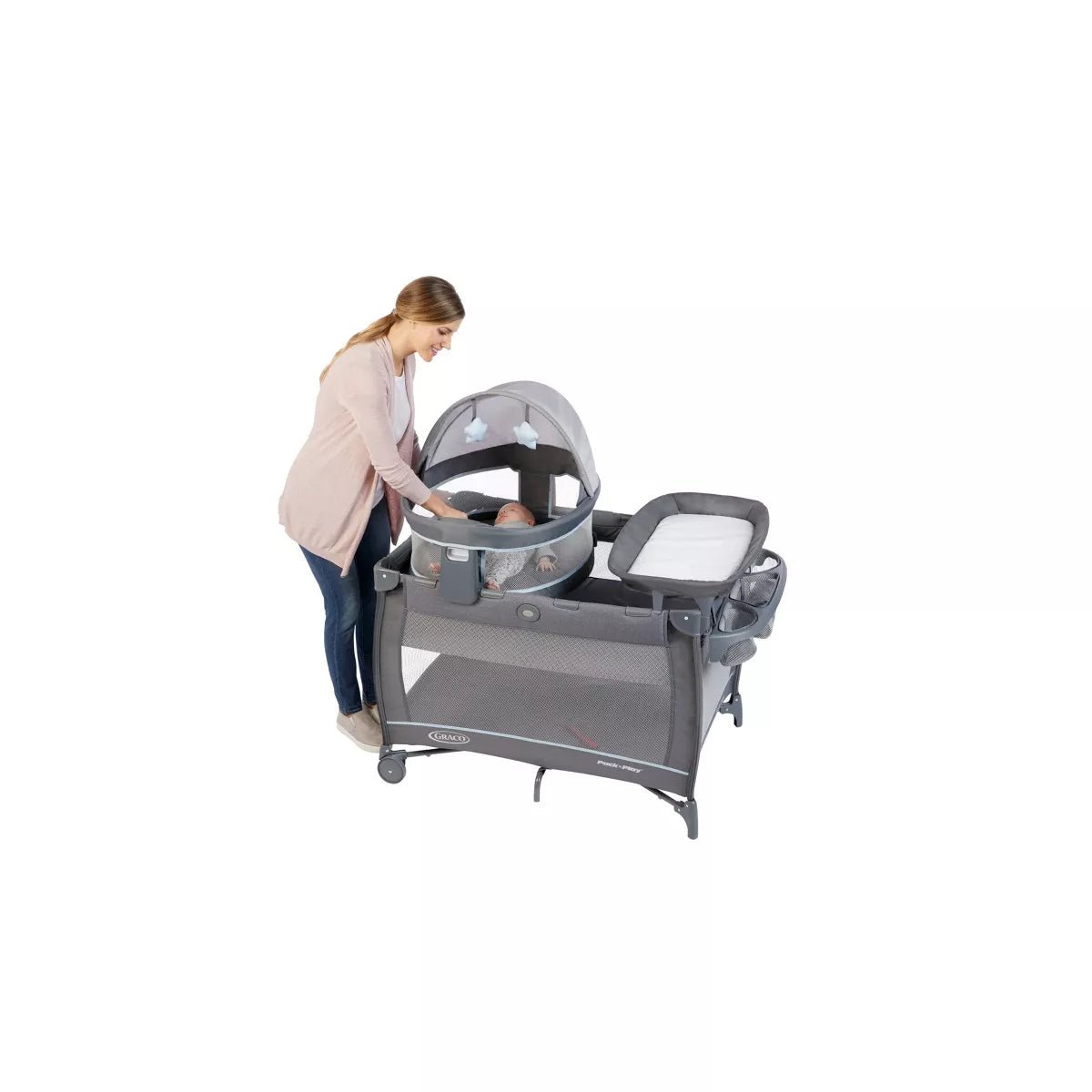 Graco Pack n Play Travel Dome LX Playard (Astin) - Kidsy