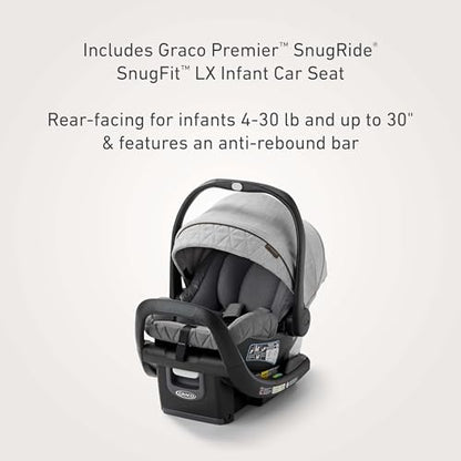 Graco Premier Merge Travel System | Includes SnugRide SnugFit 35 LX Infant Car Seat (Midtown) - Kidsy