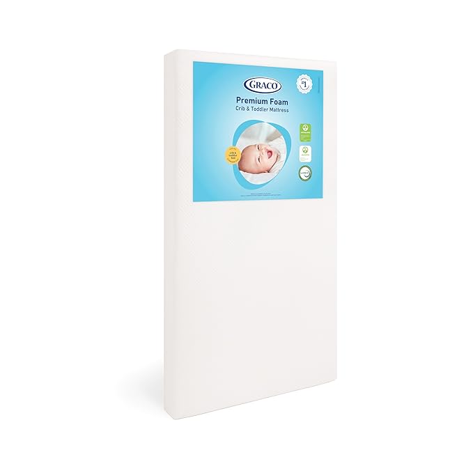 Graco Premium Crib & Toddler Mattress (White) - Kidsy