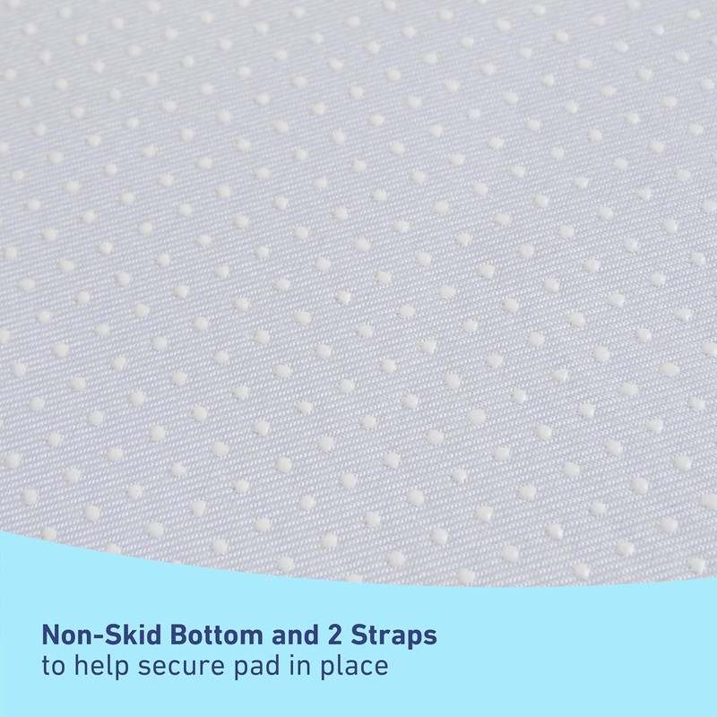 Graco Premium Oval Contoured Changing Pad with Bonus Cover and Water (White) - Kidsy