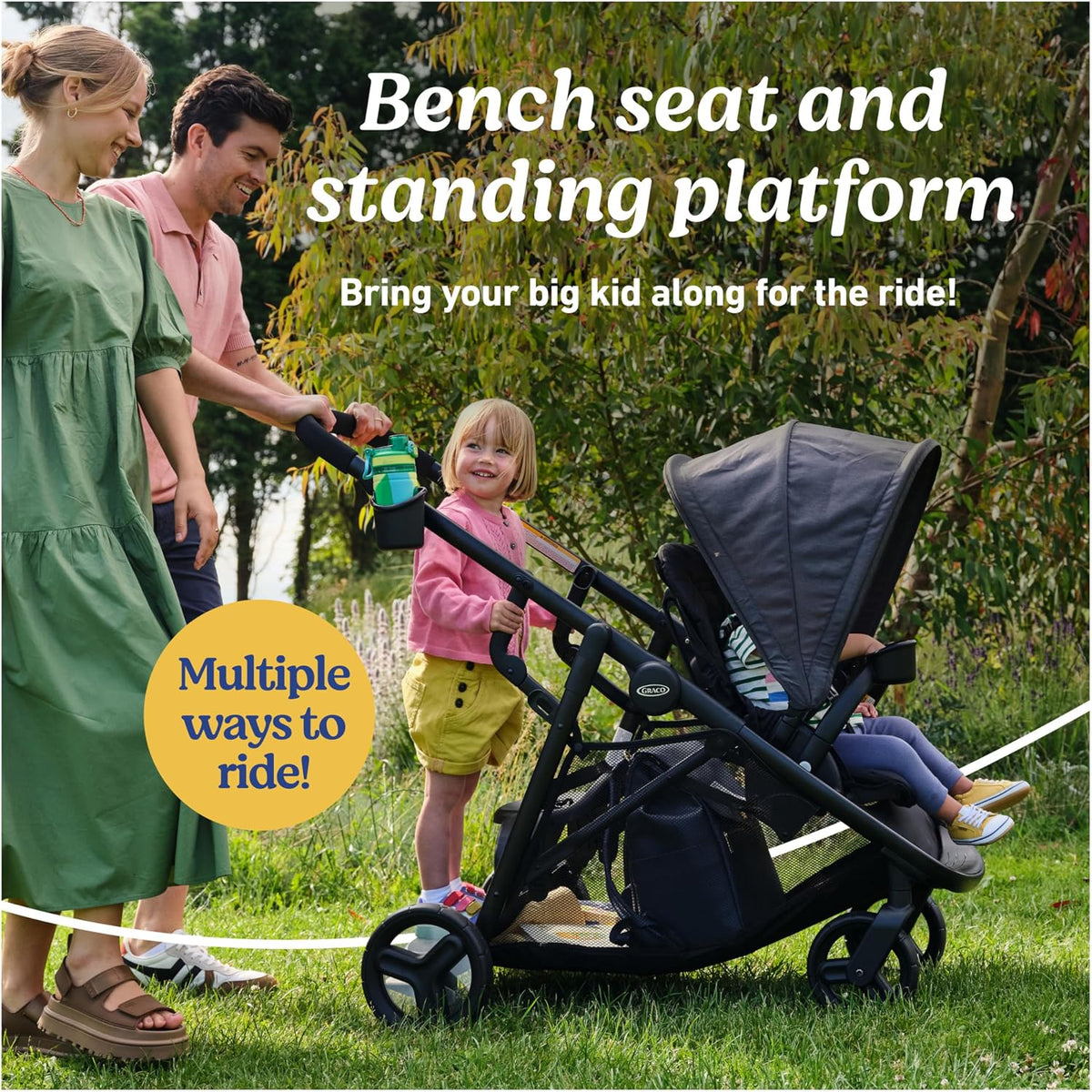 Graco Ready2Grow LX 2.0 Double Stroller (Clark) - Kidsy