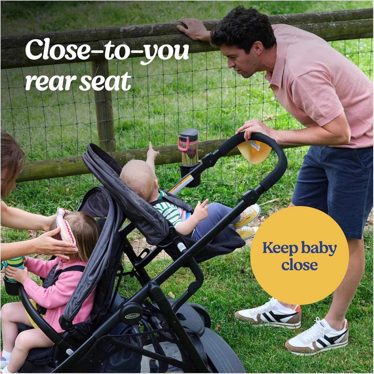 Graco Ready2Grow LX 2.0 Double Stroller (Clark) - Kidsy