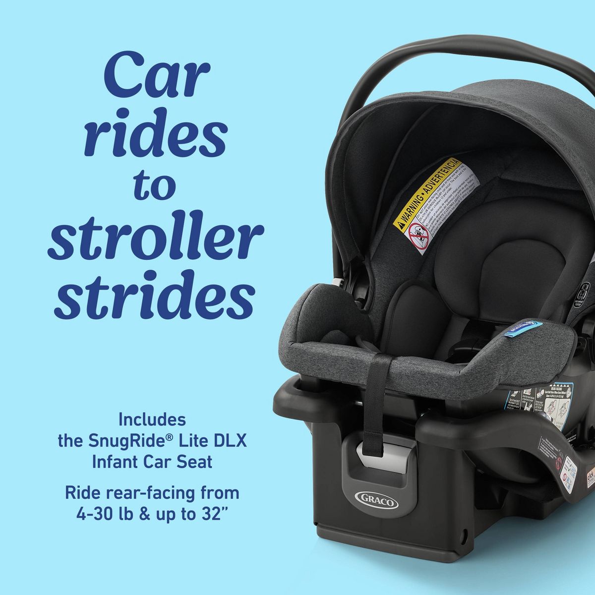 Graco Ready2Jet DLX Travel System (Inkstone) - Kidsy