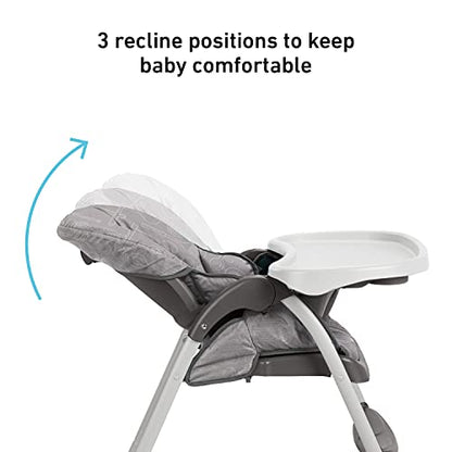 Graco Slim Snacker High Chair, Ultra Compact High Chair (Whisk) - Kidsy