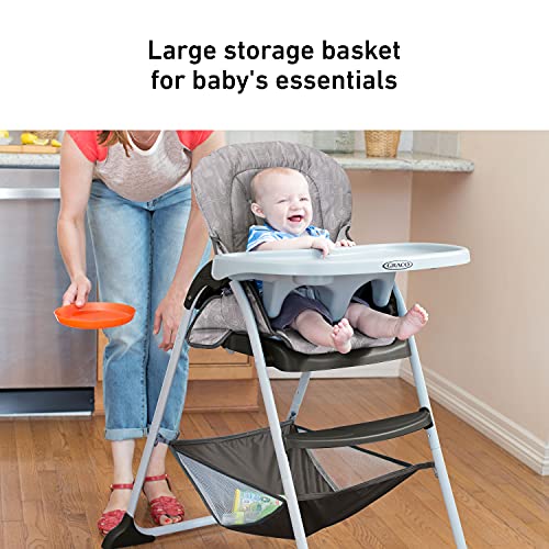 Graco Slim Snacker High Chair, Ultra Compact High Chair (Whisk) - Kidsy
