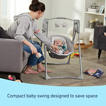 Graco Slim Spaces Compact Baby Swing (Reign) - Kidsy