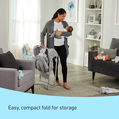 Graco Slim Spaces Compact Baby Swing (Reign) - Kidsy