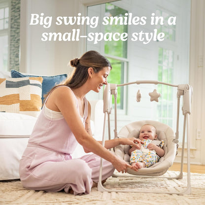 Graco Slim Spaces Compact Baby Swing (Tate) - Kidsy