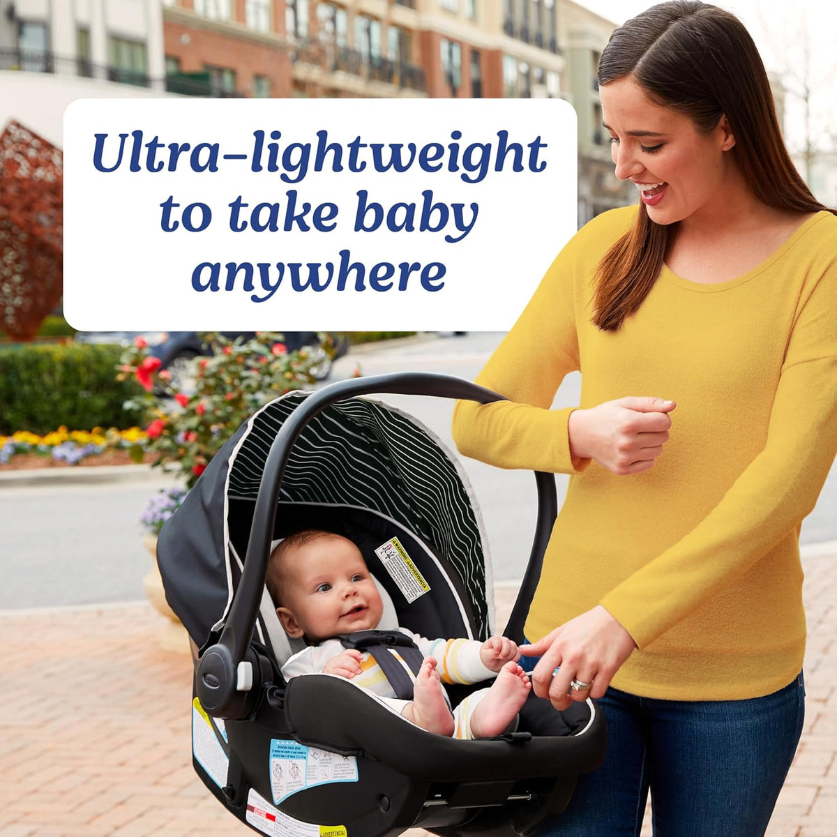Graco SnugRide Lite LX Infant Car Seat (Lilac Mod) - Kidsy