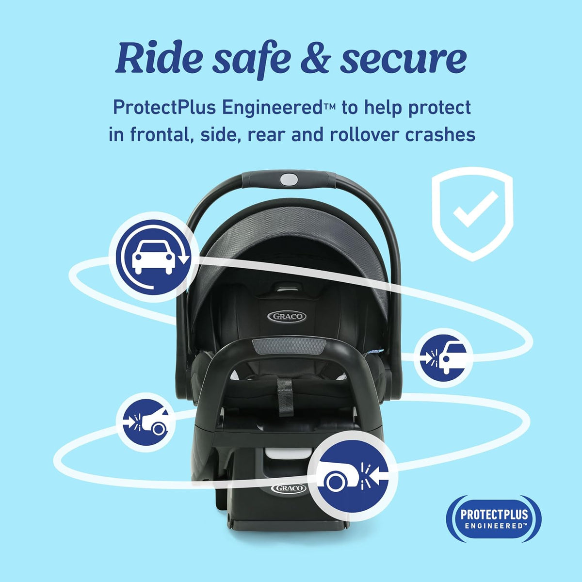 Graco SnugRide SnugFit 35 DLX Infant Car Seat (Spencer) - Kidsy