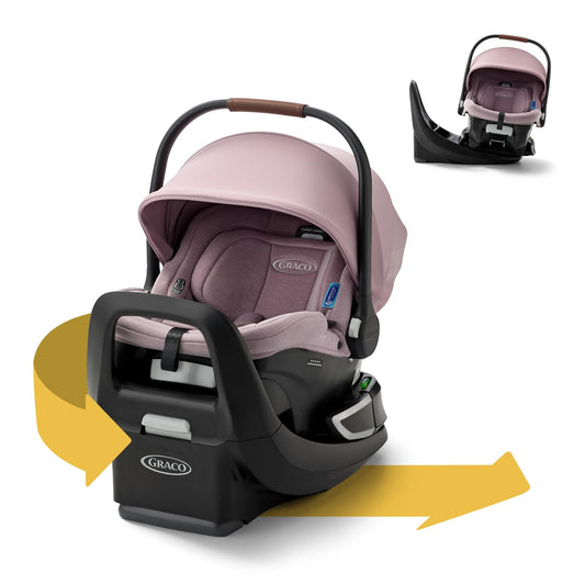 Graco SnugRide Turn & Slide Infant Car Seat (Mulberry) - Kidsy