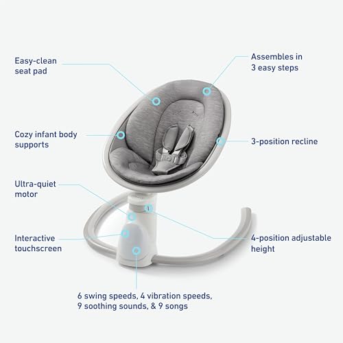 Graco Soothe 'n Sway Bluetooth 3 - in - 1 Baby Swing (Luca) - Kidsy