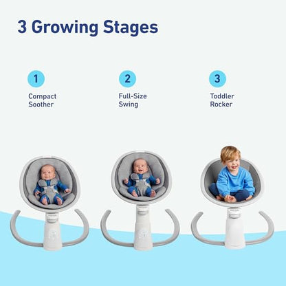 Graco Soothe 'n Sway Bluetooth 3 - in - 1 Baby Swing (Luca) - Kidsy