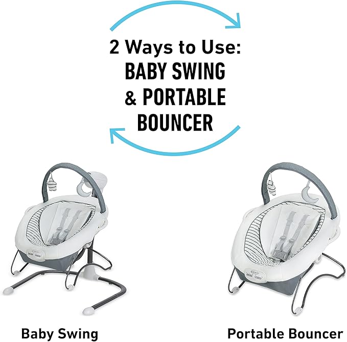 Graco Soothe 'n Sway LX Baby Swing & Bouncer (Derby) - Kidsy
